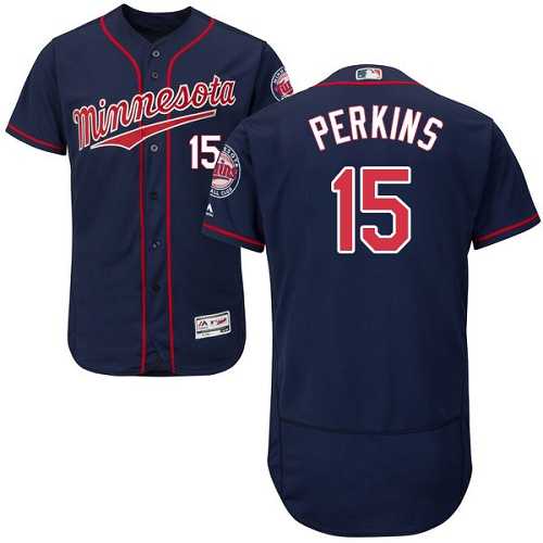 Minnesota Twins #15 Glen Perkins Navy Blue Flexbase Authentic Collection Stitched MLB Jersey Minnesota Twins #15 Glen Perkins Navy Blue Flexbase Authentic Collection Stitched MLB Jersey