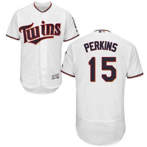 Minnesota Twins #15 Glen Perkins White Flexbase Authentic Collection Stitched MLB Jersey Minnesota Twins #15 Glen Perkins White Flexbase Authentic Collection Stitched MLB Jersey