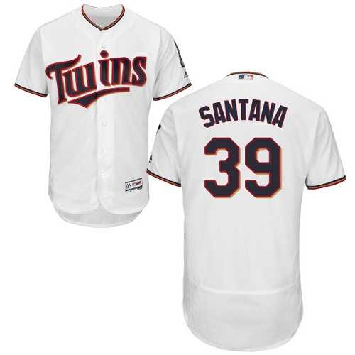 Minnesota Twins #39 Danny Santana White Flexbase Authentic Collection Stitched MLB Jersey