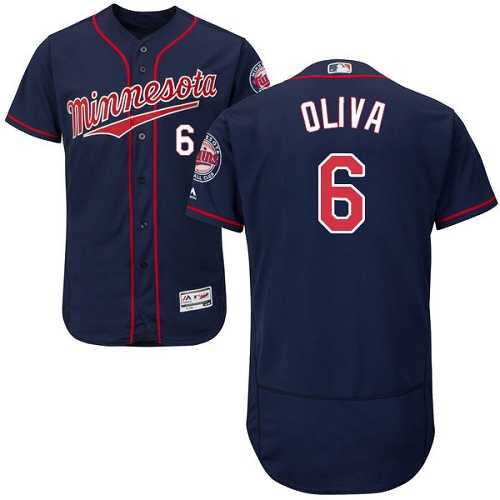 Minnesota Twins #6 Tony Oliva Navy Blue Flexbase Authentic Collection Stitched MLB Jersey