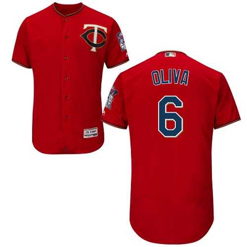 Minnesota Twins #6 Tony Oliva Red Flexbase Authentic Collection Stitched MLB Jersey