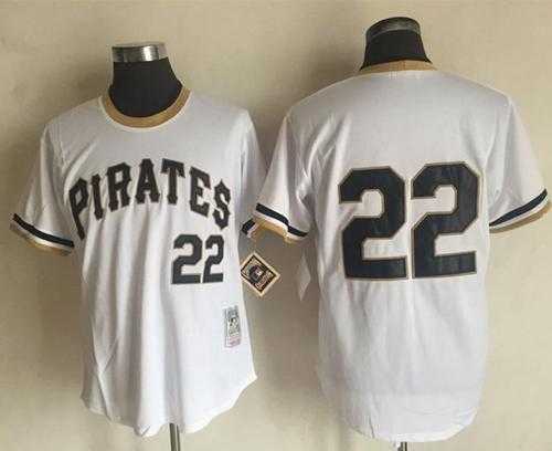 Mitchell And Ness 1971 Pittsburgh Pirates #22 Andrew McCutchen White Throwback Stitched MLB Jersey Mitchell And Ness 1971 Pittsburgh Pirates #22 Andrew McCutchen White Throwback Stitched MLB Jersey