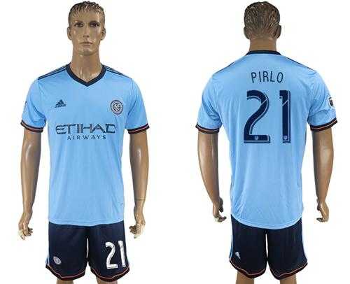 New York City #21 Pirlo Home Soccer Club Jersey