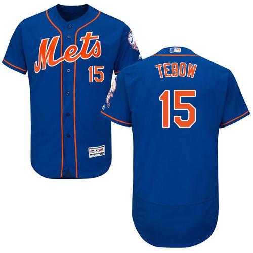 New York Mets #15 Tim Tebow Blue Flexbase Authentic Collection Stitched MLB Jersey New York Mets #15 Tim Tebow Blue Flexbase Authentic Collection Stitched MLB Jersey