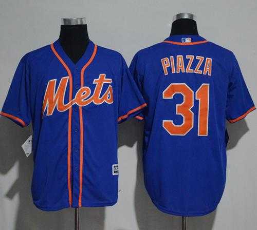 New York Mets #31 Mike Piazza Blue New Cool Base Stitched MLB Jersey
