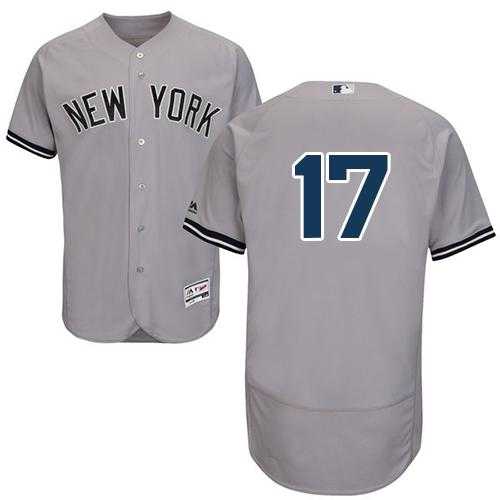 New York Yankees #17 Matt Holliday Grey Flexbase Authentic Collection Stitched MLB Jersey
