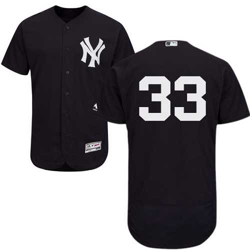 New York Yankees #33 Greg Bird Navy Blue Flexbase Authentic Collection Stitched MLB Jersey