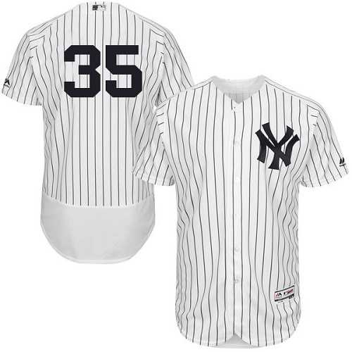 New York Yankees #35 Michael Pineda White Strip Flexbase Authentic Collection Stitched MLB Jersey New York Yankees #35 Michael Pineda White Strip Flexbase Authentic Collection Stitched MLB Jersey