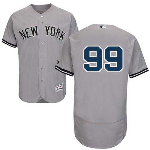 New York Yankees #99 Aaron Judge Grey Flexbase Authentic Collection Stitched MLB Jersey