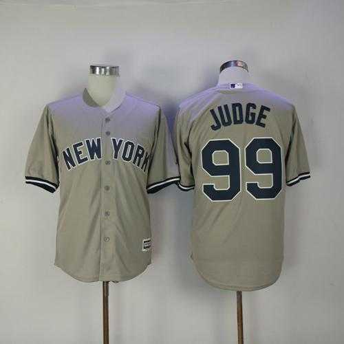 New York Yankees #99 Aaron Judge Grey New Cool Base Stitched MLB Jersey