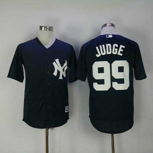 New York Yankees #99 Aaron Judge Navy Blue New Cool Base Stitched MLB Jersey