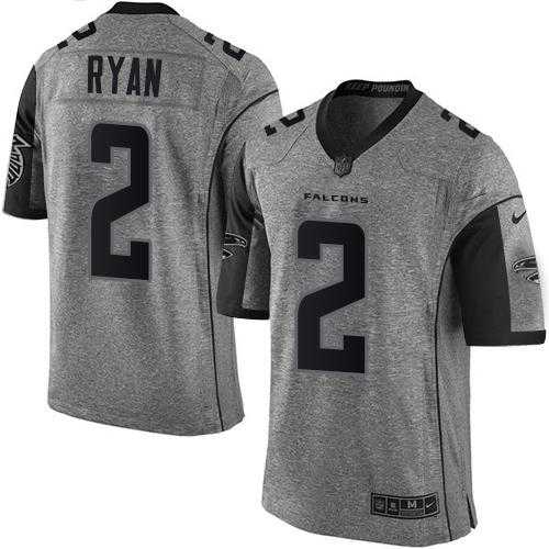 Nike Atlanta Falcons #2 Matt Ryan Gray Men's Stitched NFL Limited Gridiron Gray Jersey