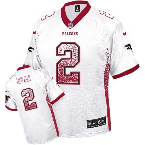 Nike Atlanta Falcons #2 Matt Ryan White Men's Stitched NFL Elite Drift Fashion Jersey