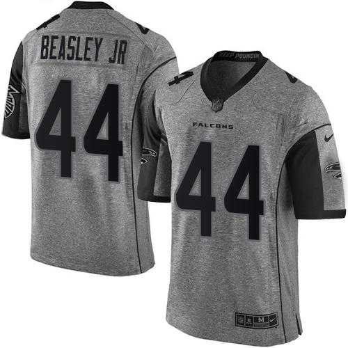 Nike Atlanta Falcons #44 Vic Beasley Jr Gray Men's Stitched NFL Limited Gridiron Gray Jersey