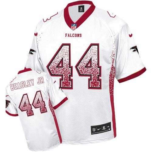 Nike Atlanta Falcons #44 Vic Beasley Jr White Men's Stitched NFL Elite Drift Fashion Jersey