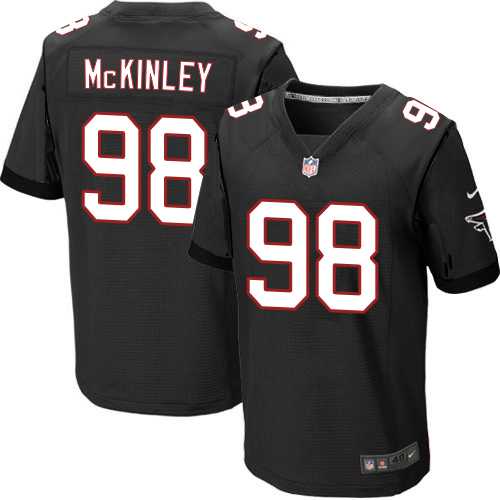 Nike Atlanta Falcons #98 Takkarist McKinley Black Alternate Men's Stitched NFL Elite Jersey