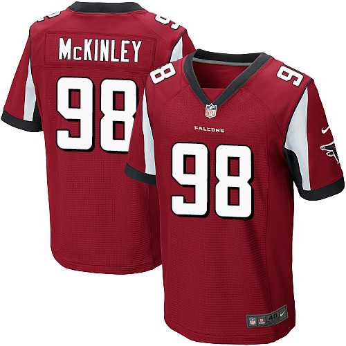 Nike Atlanta Falcons #98 Takkarist McKinley Red Team Color Men's Stitched NFL Elite Jersey