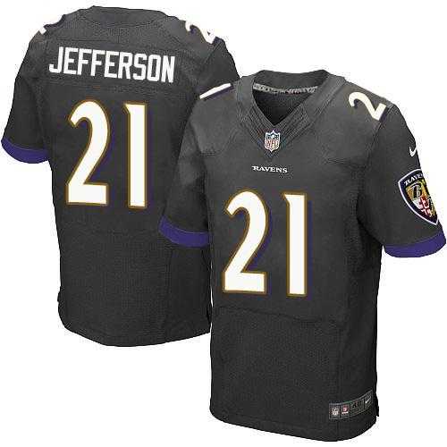 Nike Baltimore Ravens #21 Tony Jefferson Black Alternate Men's Stitched NFL New Elite Jersey