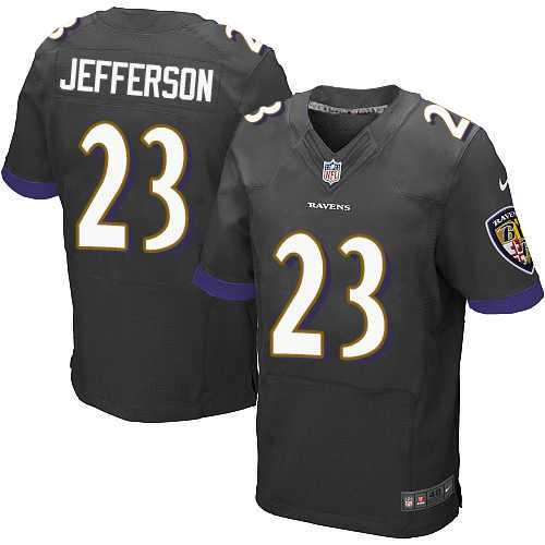 Nike Baltimore Ravens #23 Tony Jefferson Black Alternate Men's Stitched NFL New Elite Jersey