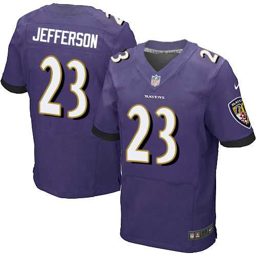 Nike Baltimore Ravens #23 Tony Jefferson Purple Team Color Men's Stitched NFL New Elite Jersey