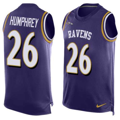 Nike Baltimore Ravens #26 Marlon Humphrey Purple Team Color Men's Stitched NFL Limited Tank Top Jersey