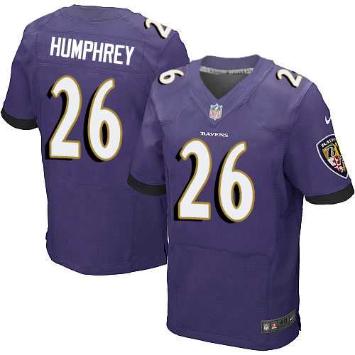 Nike Baltimore Ravens #26 Marlon Humphrey Purple Team Color Men's Stitched NFL New Elite Jersey