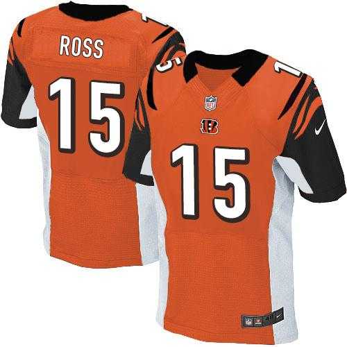 Nike Cincinnati Bengals #15 John Ross Orange Alternate Men's Stitched NFL Elite Jersey