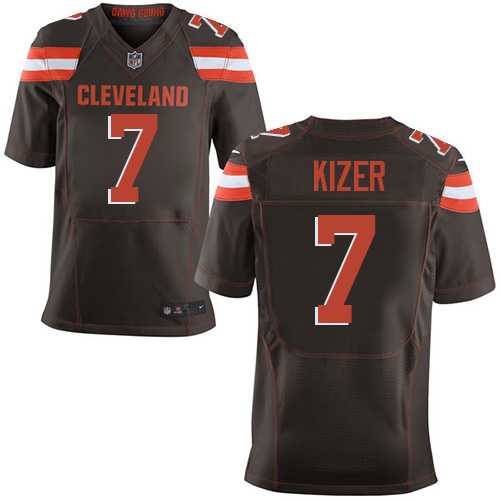 Nike Cleveland Browns #7 DeShone Kizer Brown Team Color Men's Stitched NFL New Elite Jersey