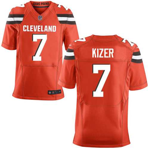 Nike Cleveland Browns #7 DeShone Kizer Orange Alternate Men's Stitched NFL New Elite Jersey