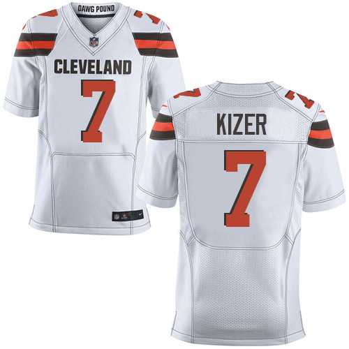 Nike Cleveland Browns #7 DeShone Kizer White Men's Stitched NFL New Elite Jersey