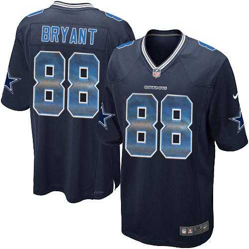 Nike Dallas Cowboys #88 Dez Bryant Navy Blue Team Color Men's Stitched NFL Limited Strobe Jersey