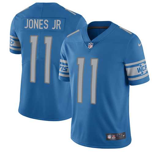 Nike Detroit Lions #11 Marvin Jones Jr Blue Team Color Men's Stitched NFL Limited Jersey