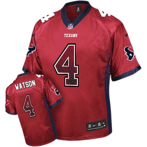 Nike Houston Texans #4 Deshaun Watson Red Alternate Men's Stitched NFL Elite Drift Fashion Jersey