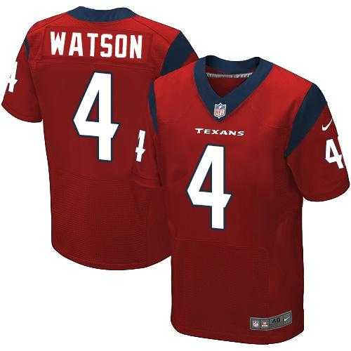 Nike Houston Texans #4 Deshaun Watson Red Alternate Men's Stitched NFL Elite Jersey