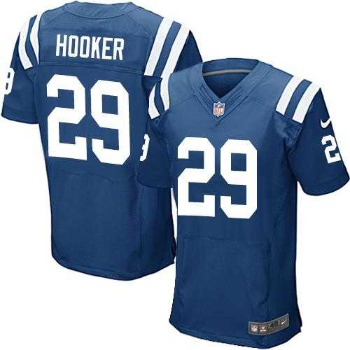 Nike Indianapolis Colts #29 Malik Hooker Royal Blue Team Color Men's Stitched NFL Elite Jersey