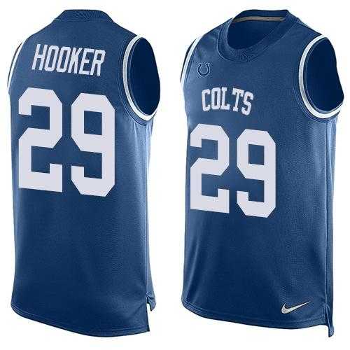 Nike Indianapolis Colts #29 Malik Hooker Royal Blue Team Color Men's Stitched NFL Limited Tank Top Jersey