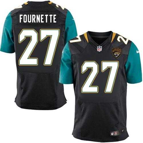 Nike Jacksonville Jaguars #27 Leonard Fournette Black Alternate Men's Stitched NFL Elite Jersey