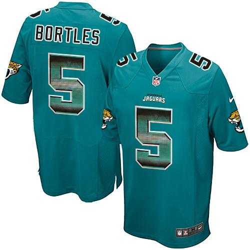 Nike Jacksonville Jaguars #5 Blake Bortles Teal Green Team Color Men's Stitched NFL Limited Strobe Jersey