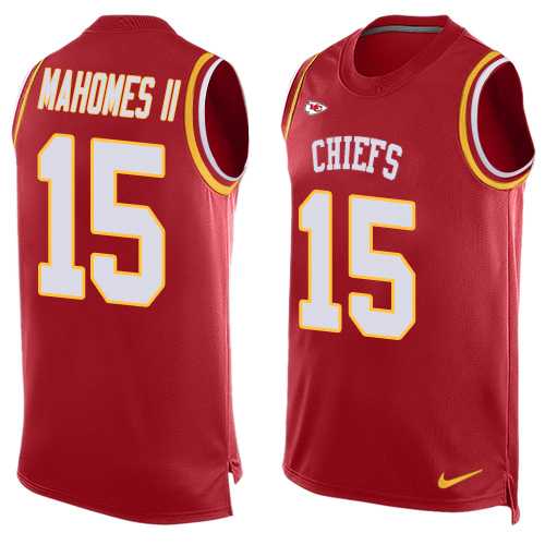 Nike Kansas City Chiefs #15 Patrick Mahomes II Red Team Color Men's Stitched NFL Limited Tank Top Jersey