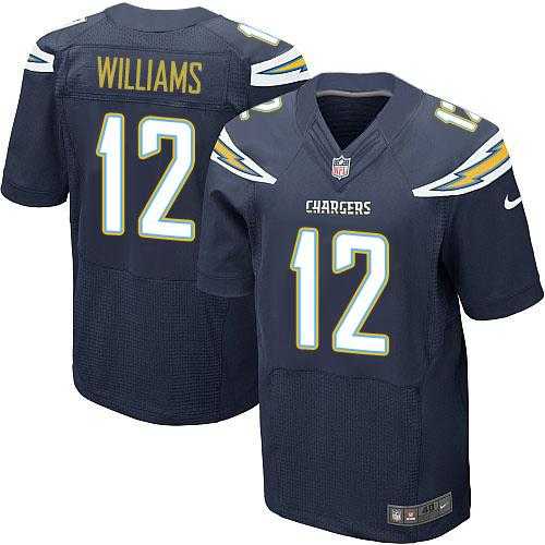 Nike Los Angeles Chargers #12 Mike Williams Navy Blue Team Color Men's Stitched NFL New Elite Jersey