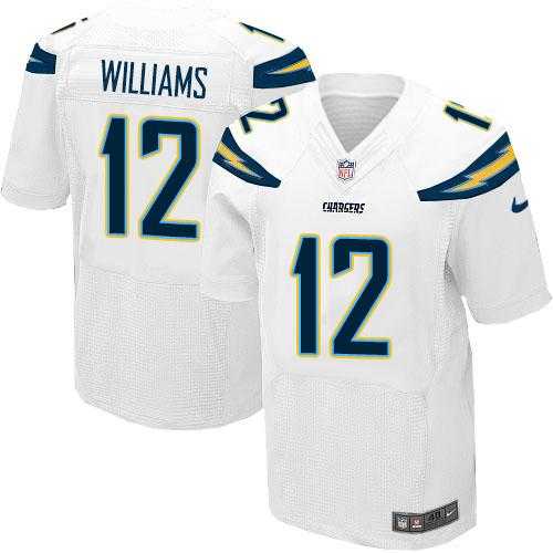 Nike Los Angeles Chargers #12 Mike Williams White Men's Stitched NFL New Elite Jersey