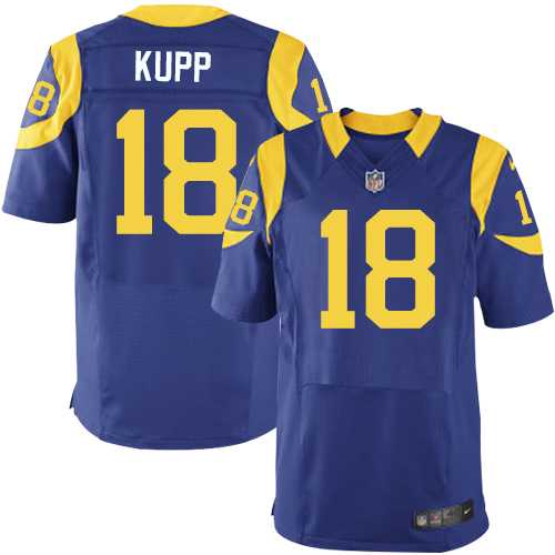 Nike Los Angeles Rams #18 Cooper Kupp Royal Blue Alternate Men's Stitched NFL Elite Jersey