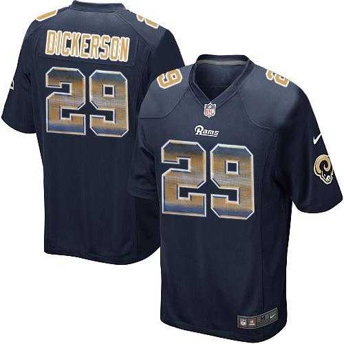 Nike Los Angeles Rams #29 Eric Dickerson Navy Blue Team Color Men's Stitched NFL Limited Strobe Jersey