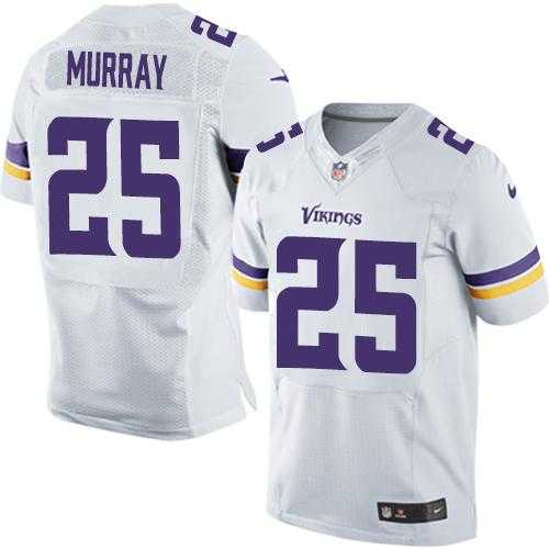 Nike Minnesota Vikings #25 Latavius Murray White Men's Stitched NFL Elite Jersey