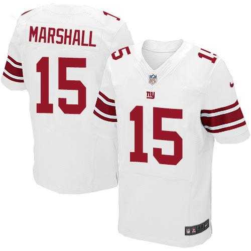 Nike New York Giants #15 Brandon Marshall White Men's Stitched NFL Elite Jersey