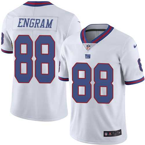 Nike New York Giants #88 Evan Engram White Men's Stitched NFL Limited Rush Jersey