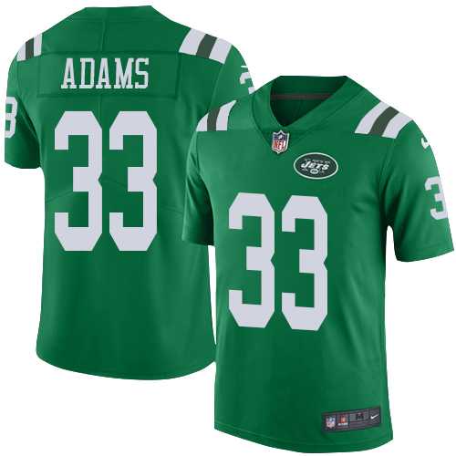 Nike New York Jets #33 Jamal Adams Green Men's Stitched NFL Limited Rush Jersey
