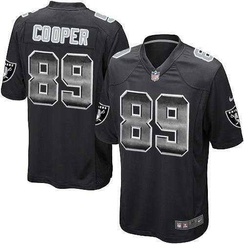 Nike Oakland Raiders #89 Amari Cooper Black Team Color Men's Stitched NFL Limited Strobe Jersey