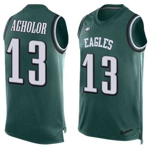 Nike Philadelphia Eagles #13 Nelson Agholor Midnight Green Team Color Men's Stitched NFL Limited Tank Top Jersey