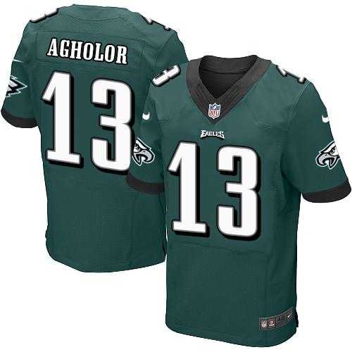Nike Philadelphia Eagles #13 Nelson Agholor Midnight Green Team Color Men's Stitched NFL New Elite Jersey